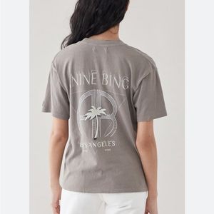 Anine Bing Ida Palm Tee - Size XS